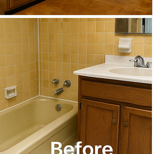 Bathroom renovation before