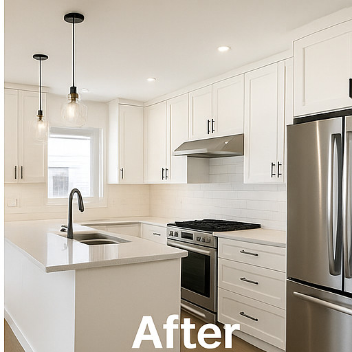 Kitchen renovation after