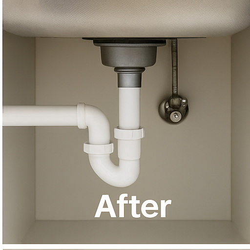 Plumbing repair after