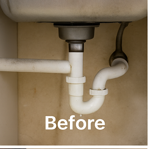 Plumbing repair before